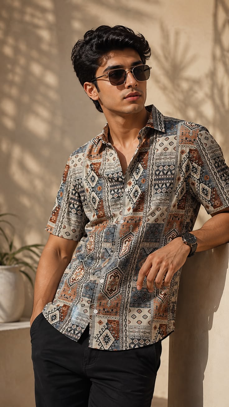 ReadyFit Printed Casual Shirt